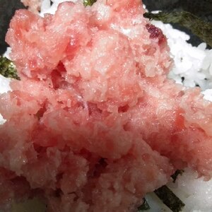 絶品♪マグロのたたき山かけ丼